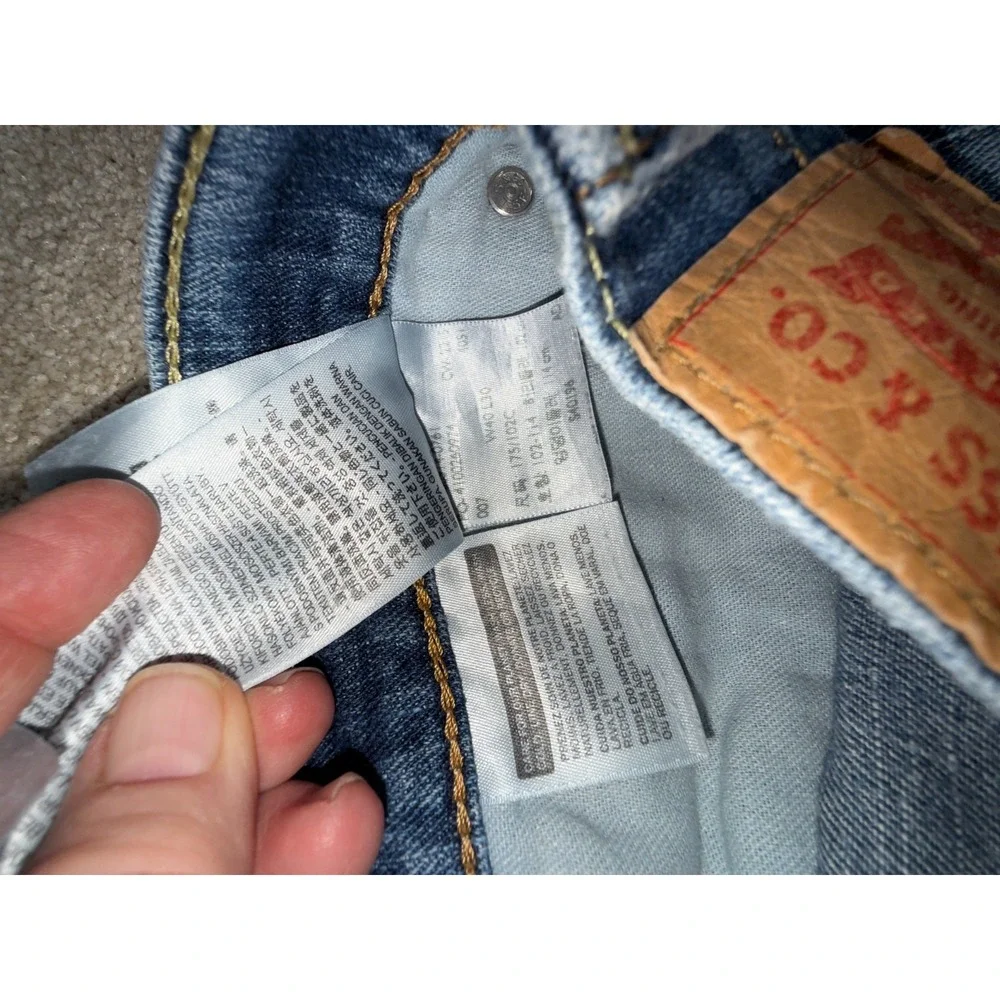 Levi's 514 Jeans Mens 40x30 Blue Denim 5 Pockets‎ Straight Leg Mid Rise Outdoor